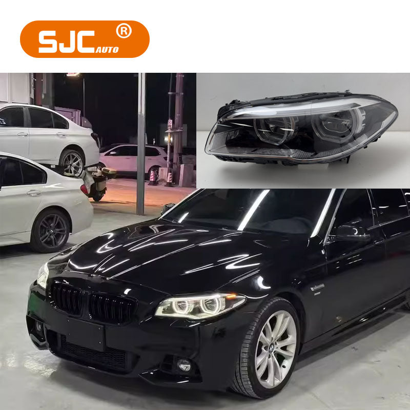 BMW için Mikke oto araba aksesuarları LED kafa lambaları F10 F18 5 serisi 11-17 far tak ve çalıştır yükseltme M5 tarzı 525 528 530 535