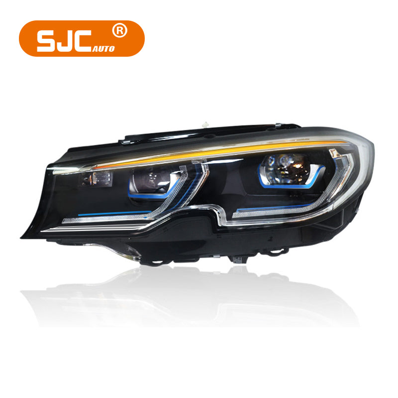 BMW 3 serisi için Mikke Car lazer kafa lambaları G20 G28 G80 2019-2022 aydınlatma sistemleri için G20 tam LED farlar tak ve çalıştır