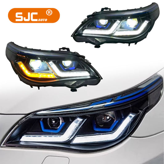 Mikke LED farlar için BMW 5 serisi E60 E61 525i 530i 535i 2003-2010 yeni yükseltme ön lamba tak ve çalıştır dönüş sinyal ışığı DRL