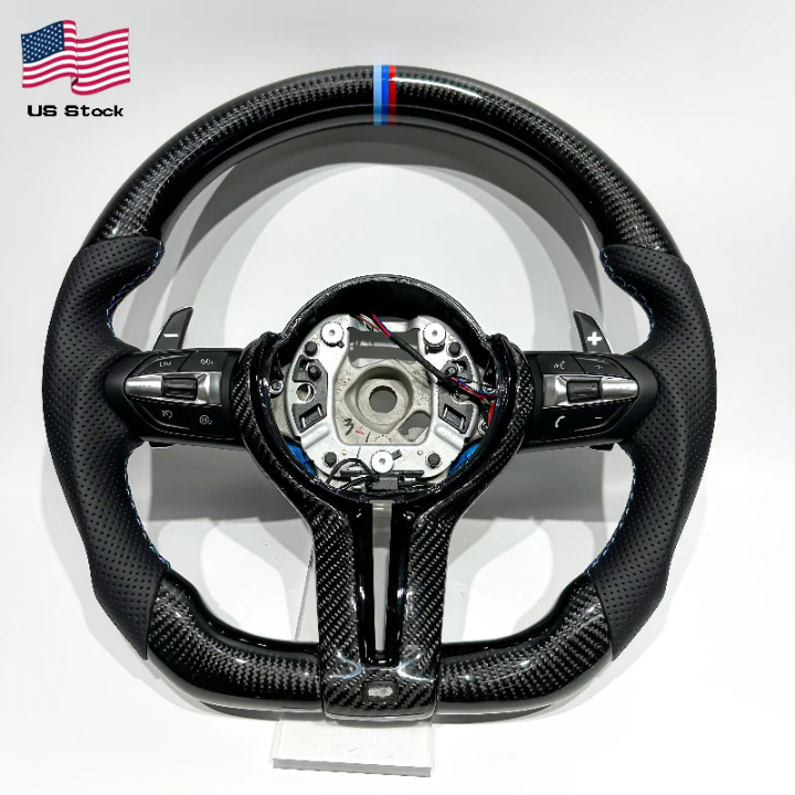 Premium Carbon Fiber & Genuine Leather Sport Steering Wheel for BMW (F80 F10 F12 F15 F20 F22 F30 F31 F32 F33 F36 M3)