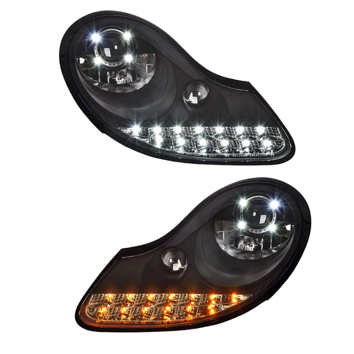 LED Headlights Assembly for Porsche Boxster 986 (1997-2004) – Complete Pair (Left + Right)