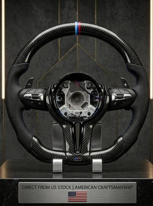Premium Carbon Fiber & Genuine Leather Sport Steering Wheel for BMW (F80 F10 F12 F15 F20 F22 F30 F31 F32 F33 F36 M3)