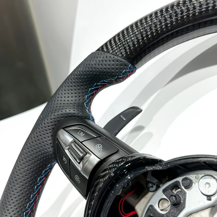 Premium Carbon Fiber & Genuine Leather Sport Steering Wheel for BMW (F80 F10 F12 F15 F20 F22 F30 F31 F32 F33 F36 M3)